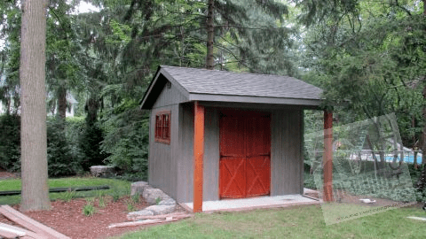 Wooden shed